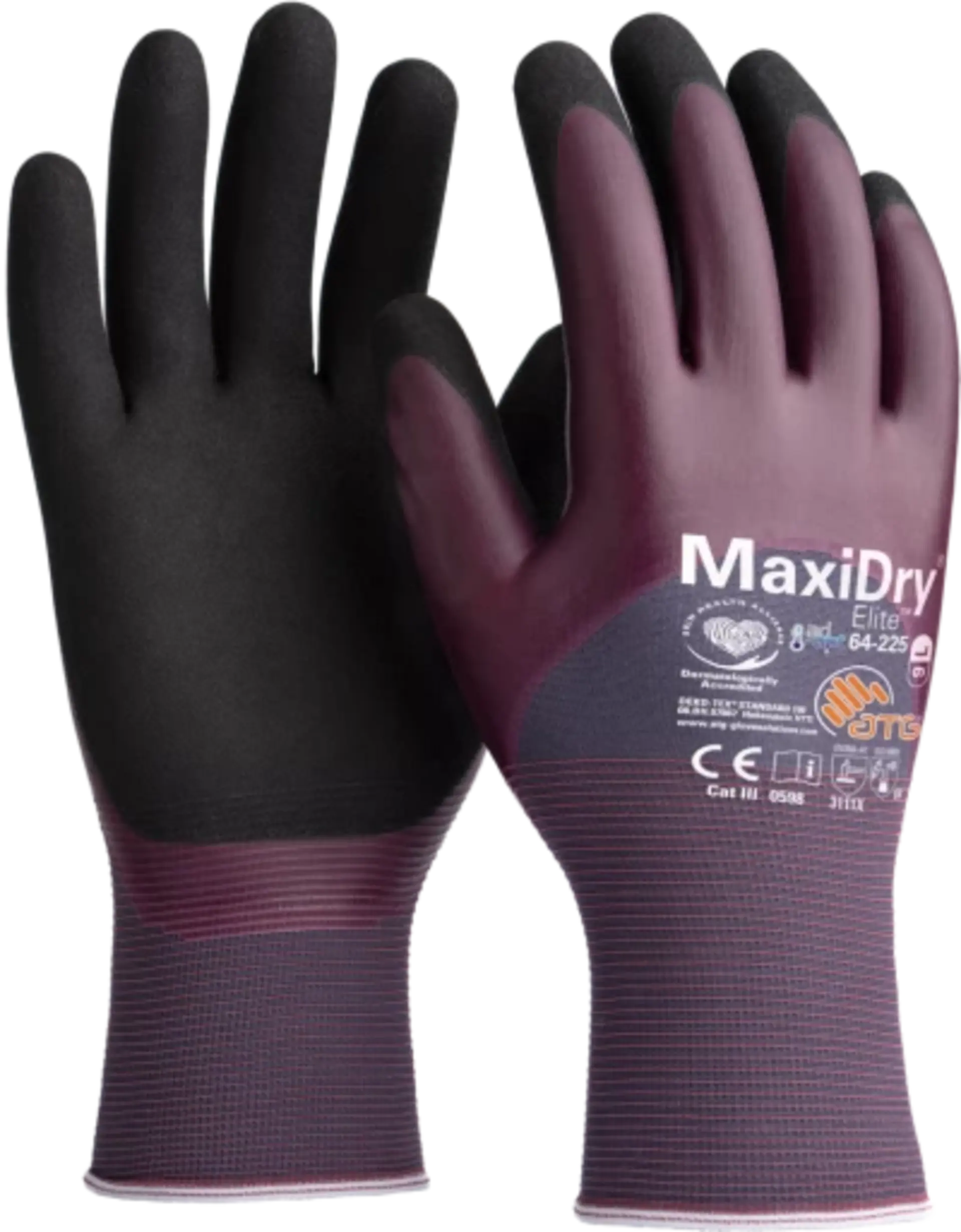 ATG MAXIDRY ELITE 64-225 nitril Rukavice povrstvené