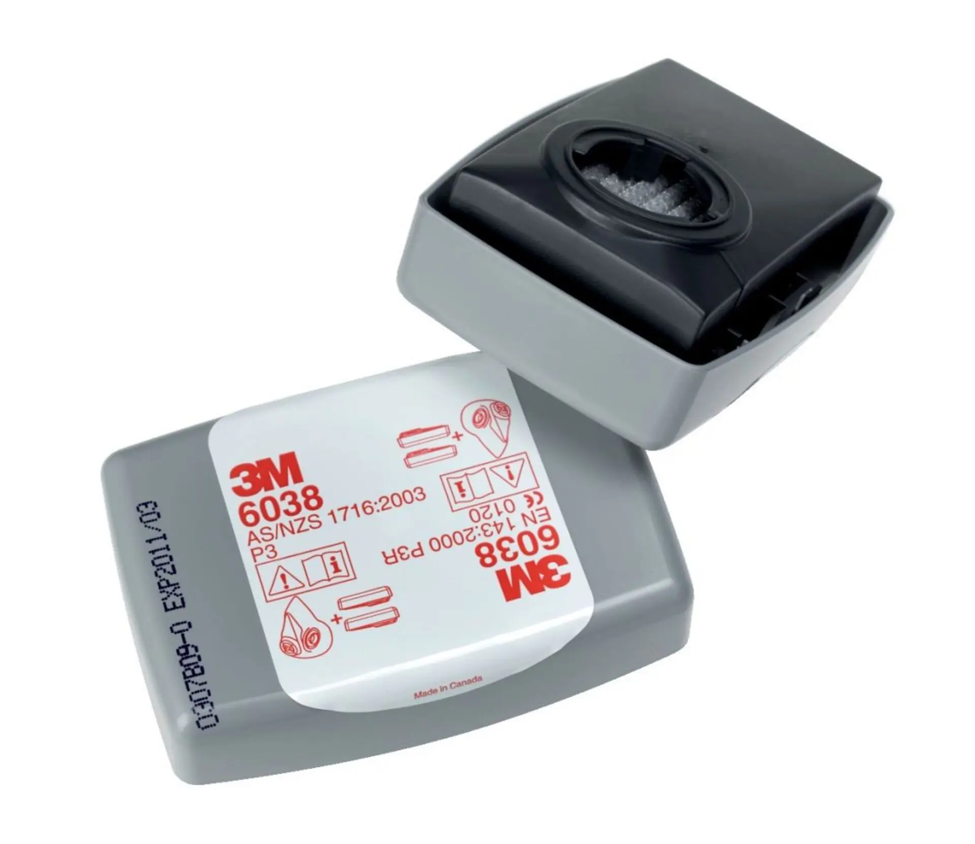 3M P3 6038 aktivní uhlí Filtr