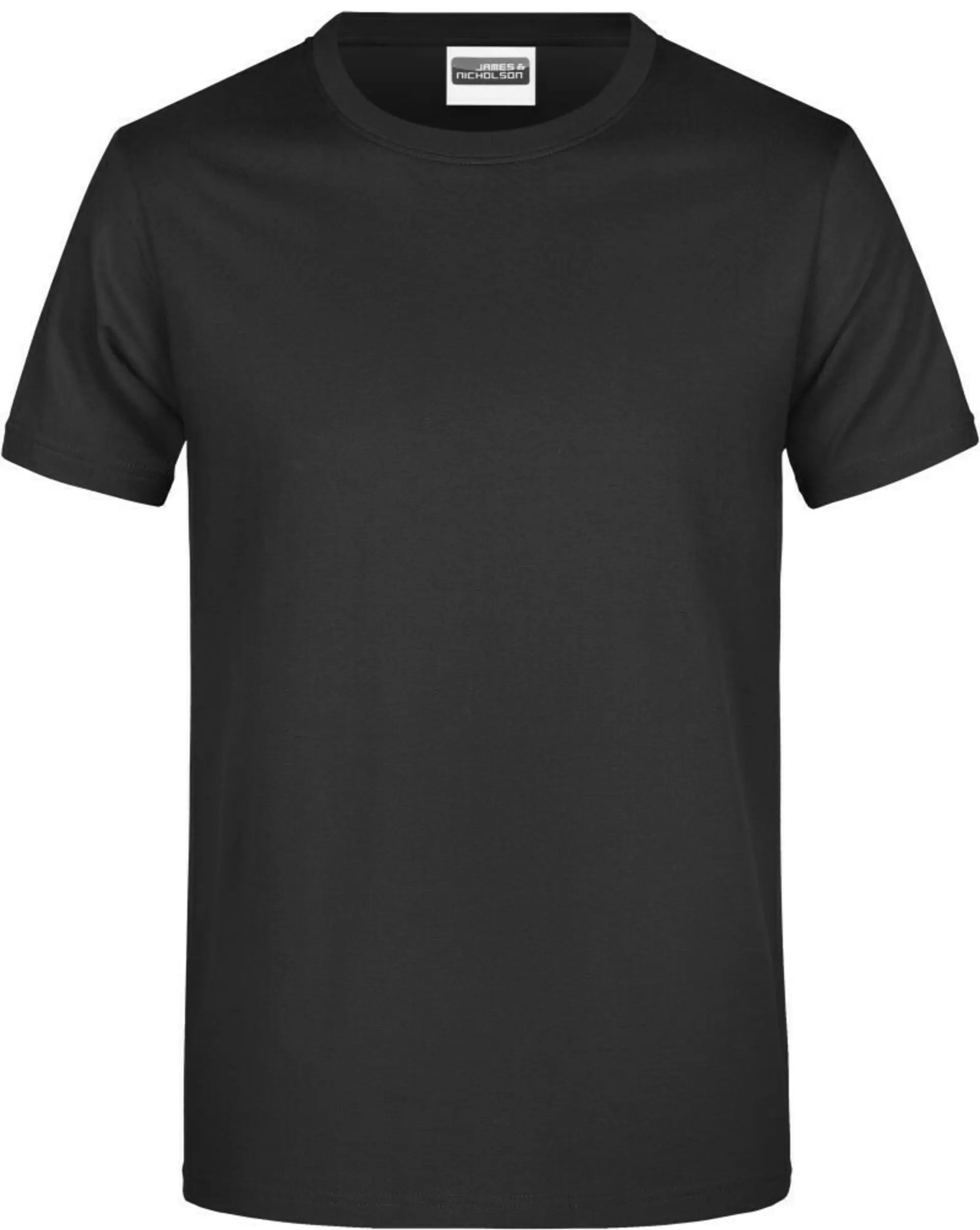 James & Nicholson 0790 Tričko pánské krátký rukáv černá XL 58-XL