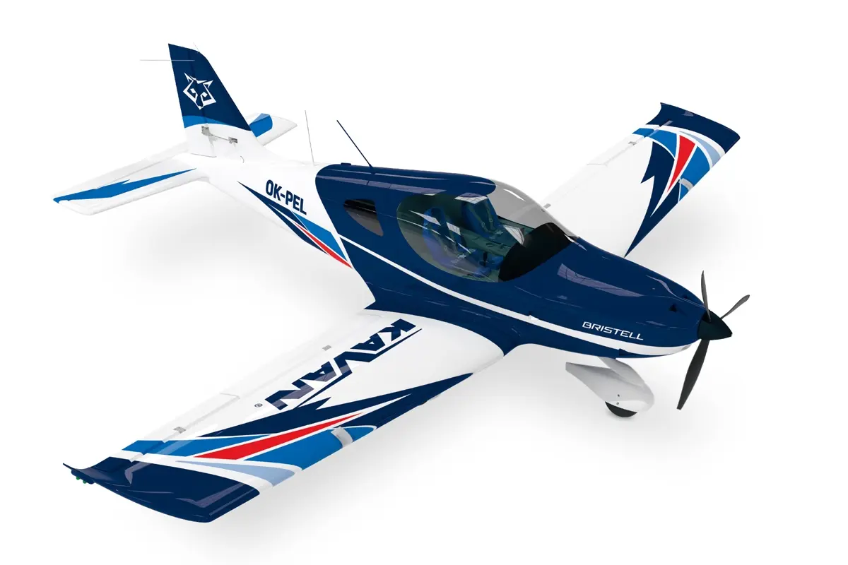 KAVAN Bristell B23 1600 mm ARF - modrá