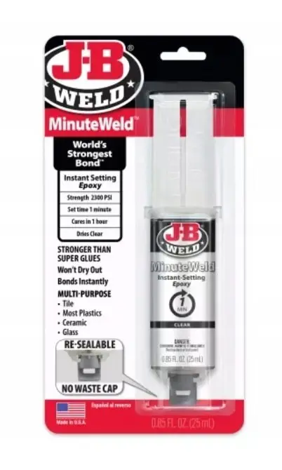 J-B WELD MinuteWeld nejrychlejší čiré epoxidové lepidlo 25ml
