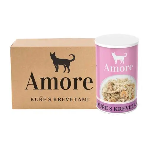Amore dog Kuřecí s krevetami 24x140g EXP. 4/26