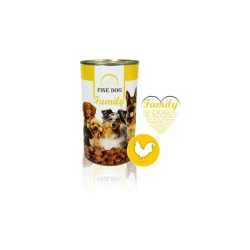 FineDog Family konzerva s drůbežím 1,24kg