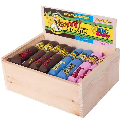 Hračka pro kočky - Yeowww! Cigar Box 24 pcs Trio