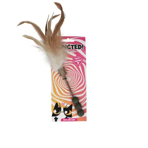 Hračka pro kočky - Addicted! Stick with Balls & Feathers