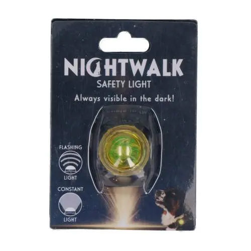 Vodítka, obojky a postroje pro psy - Nightwalk Safety Light Yellow