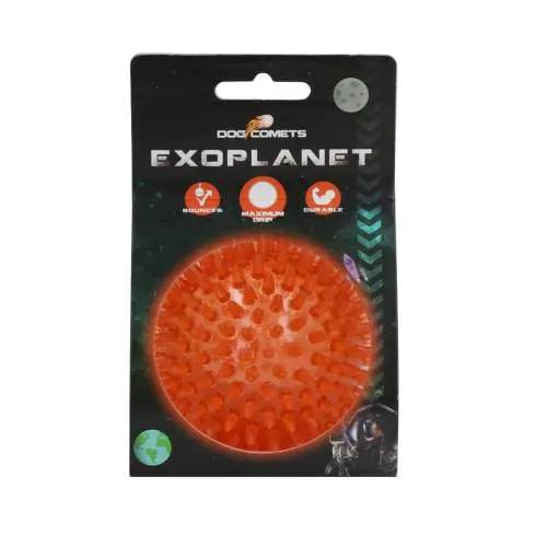 Hračka pro psy - Dog Comets Exoplanet Spiky Ball M Orange
