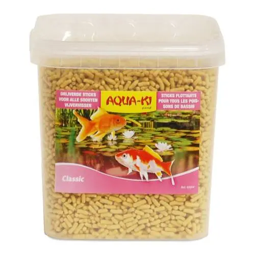 AQUA-KI Classic Sticks 10 L / 1,3 kg – kompletní krmivo pro jezírkové ryby