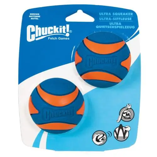 Chuckit Ultra Squeaker Ball M 6 cm 2ks