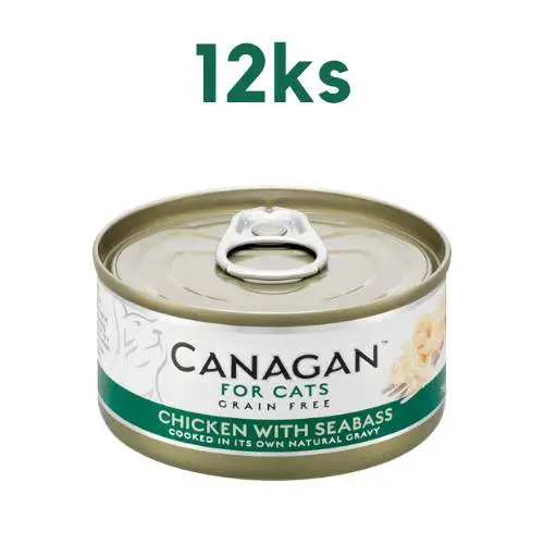 Canagan Kuřecí mořská ryba 12 x 75 g