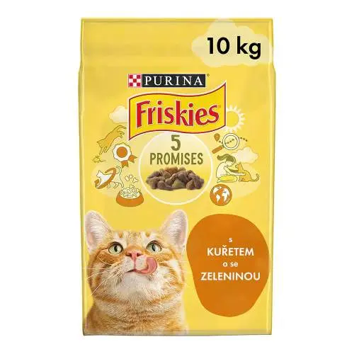 Friskies s kuřetem a zeleninou pro kočky 10 kg