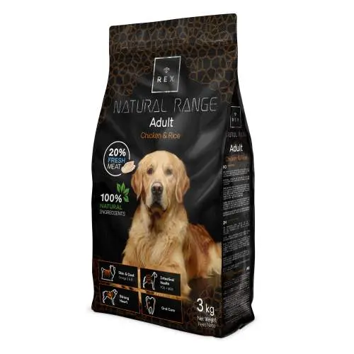 Rex Natural Range Adult Kuřecí 3 kg