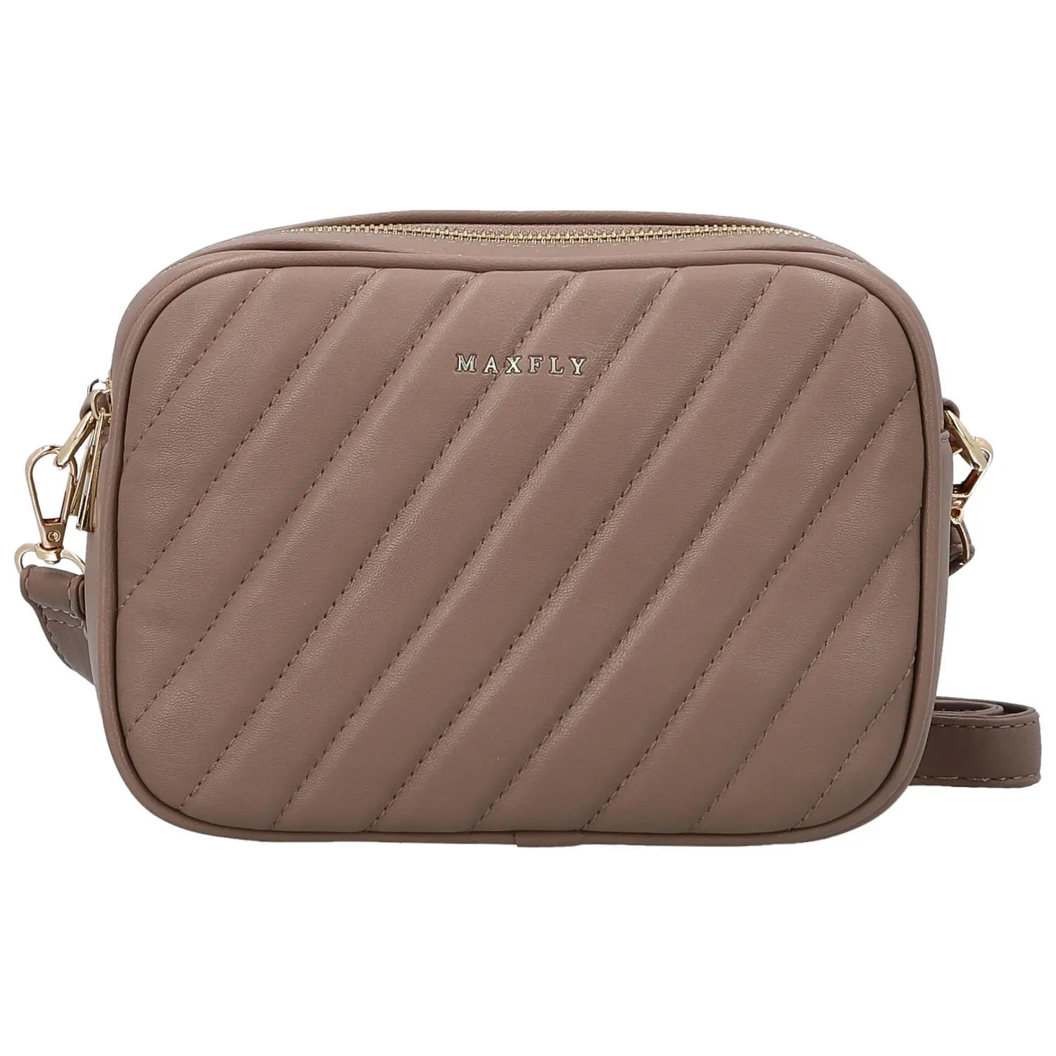 Dámská crossbody kabelka šedohnědá - MaxFly Evantia