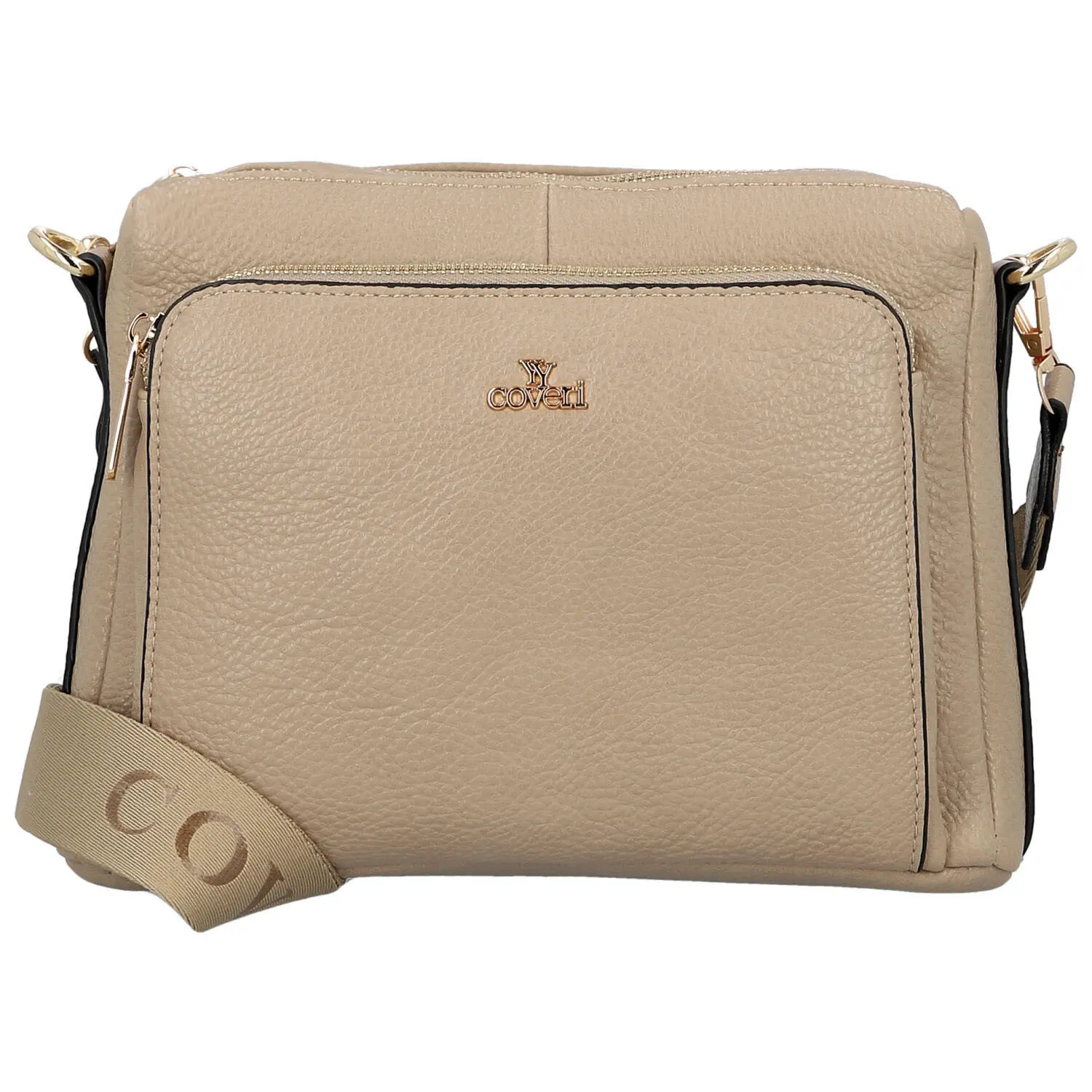 Dámská crossbody kabelka béžová - Coveri Vangeli