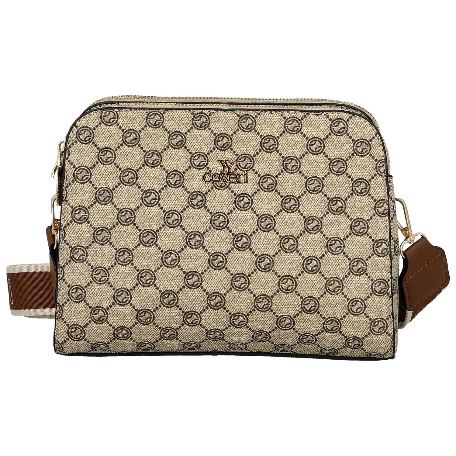 Dámská crossbody kabelka hnědá - Coveri Alianna