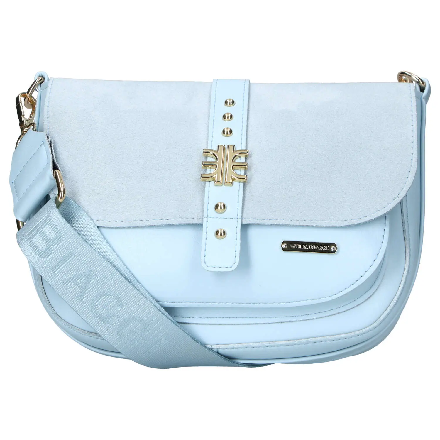 Dámská crossbody kabelka světle modrá - Laura Biaggi Gana
