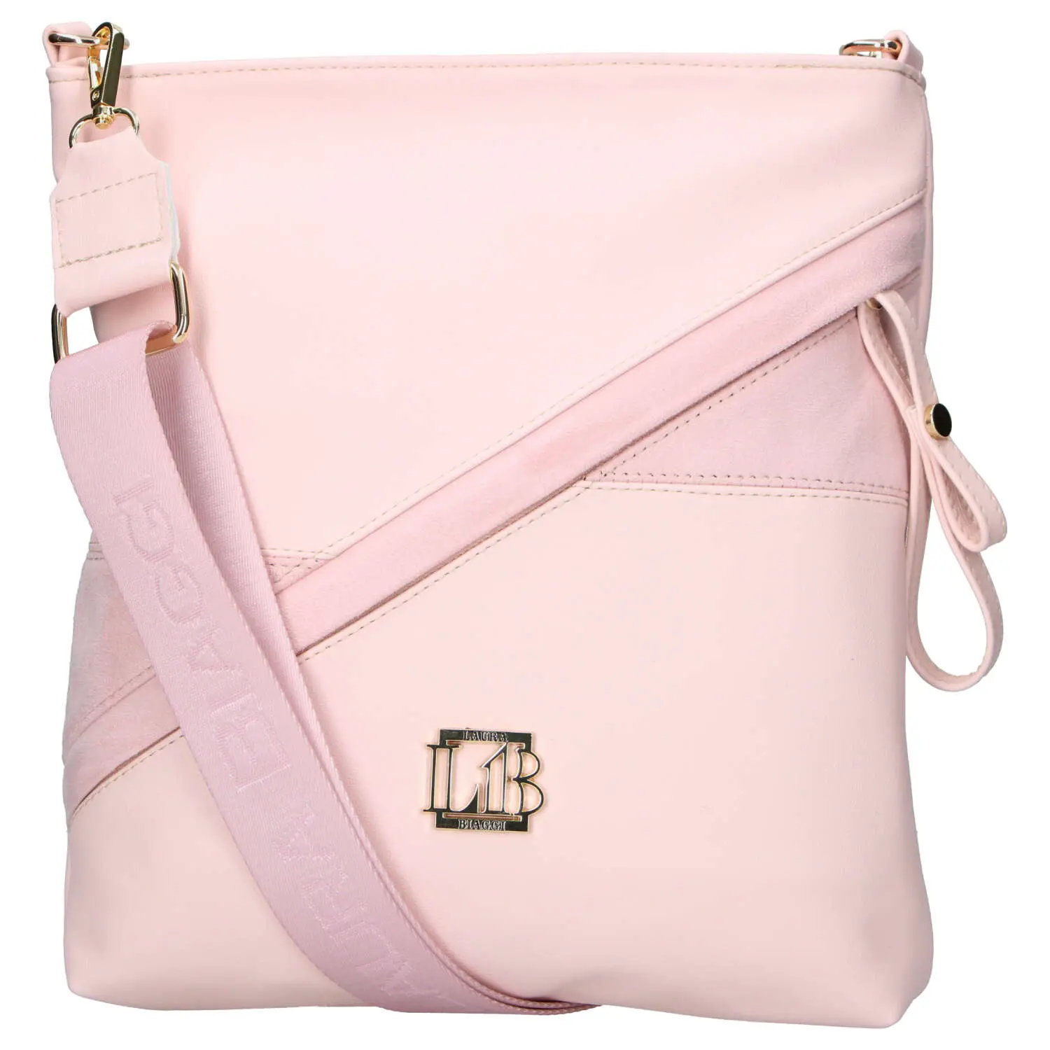 Dámská crossbody kabelka růžová - Laura Biaggi Sherica