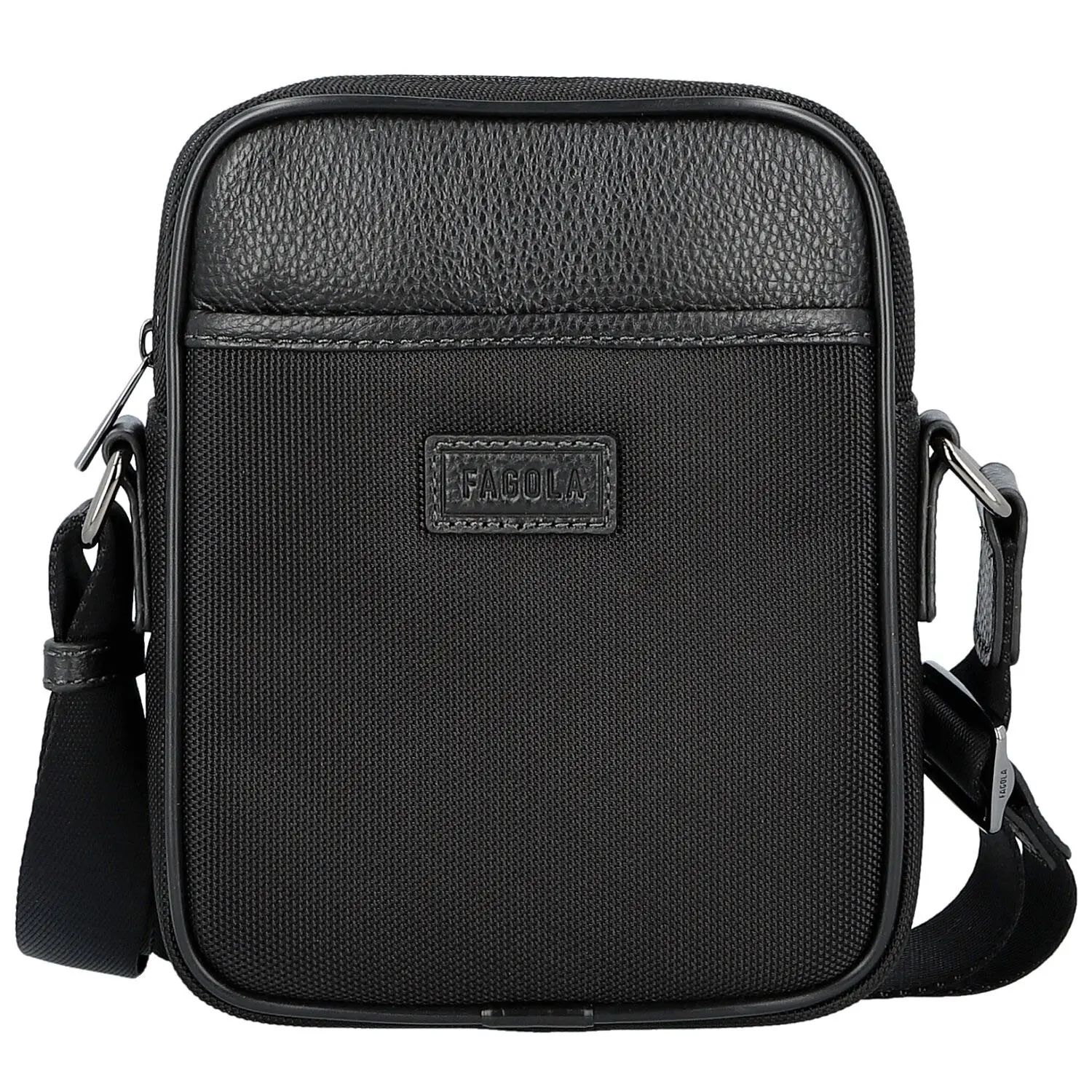 Pánská crossbody taška černá - Fagola Milany