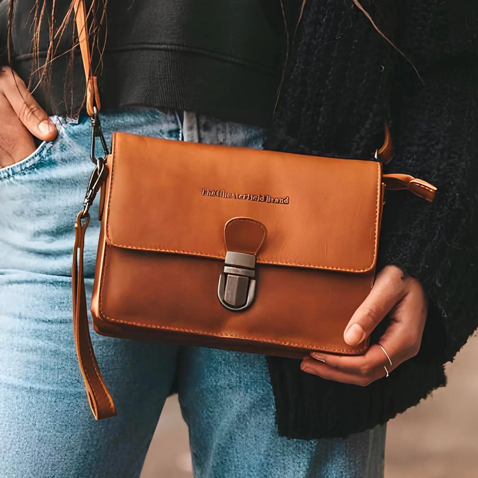 Dámská kožená crossbody kabelka The Chesterfield Brand Nina - koňak