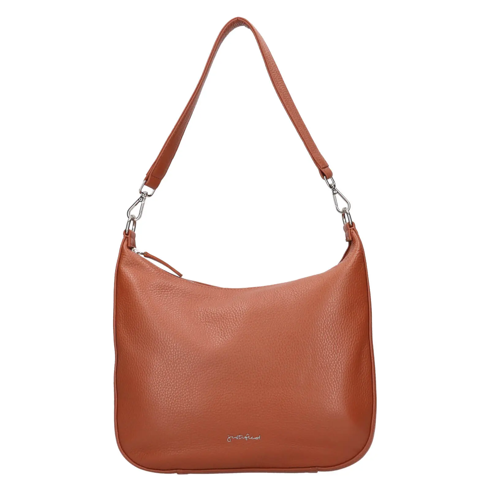 Dámská kožená crossbody kabelka Justified Milly - koňak
