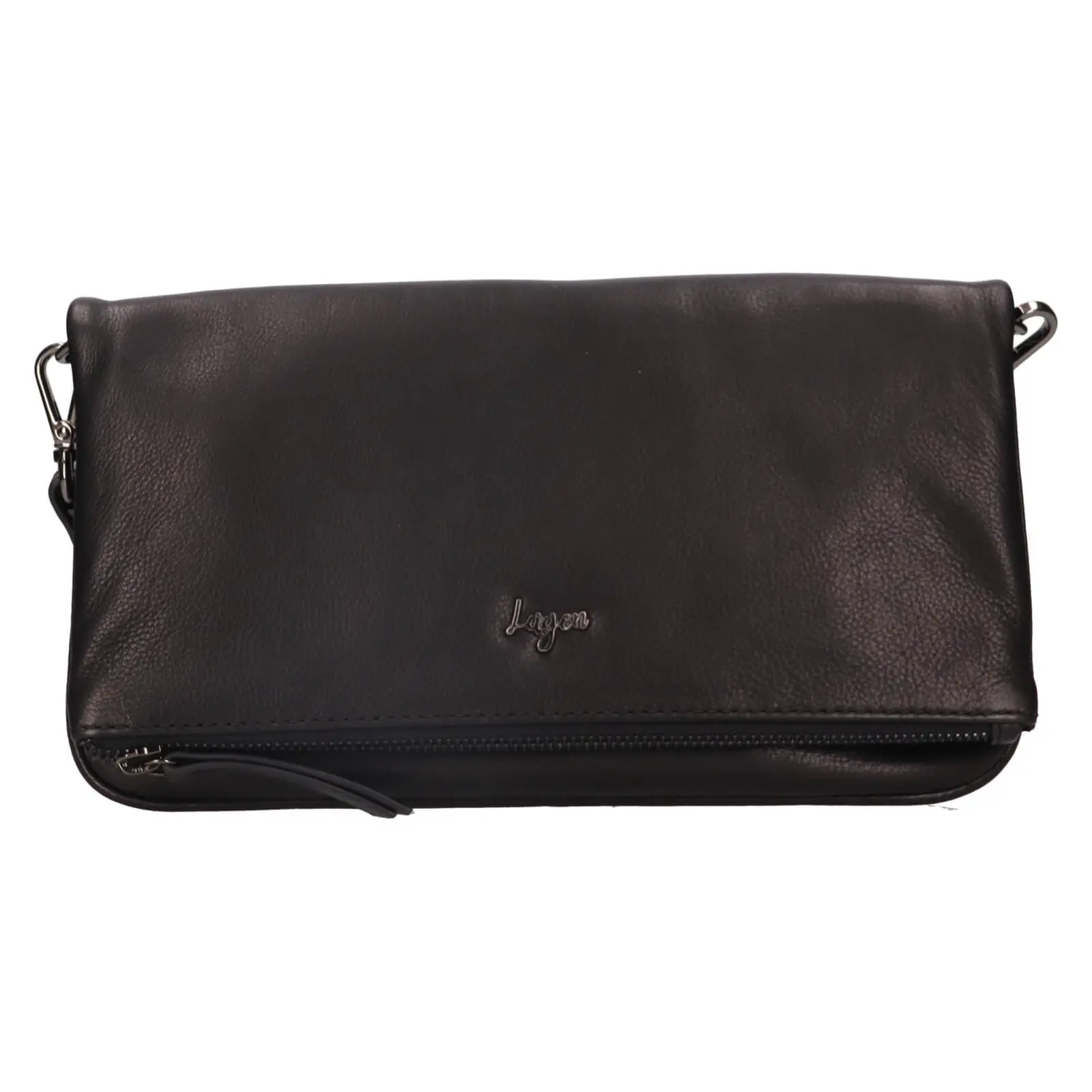 Dámská kožená crossbody kabelka Lagen Milada - černá