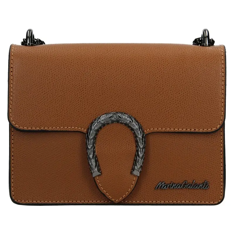Dámská kožená crossbody kabelka Marina Galanti Arianne - hnědá