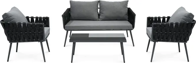 AUTRONIC Zahradní sestava, kov, šedá, AZS-1604 GREY