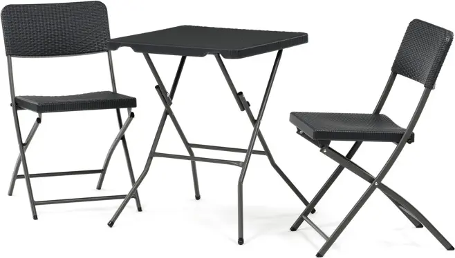 AUTRONIC Zahradní set 1+2, plast, šedá, AZS-L2161 GREY