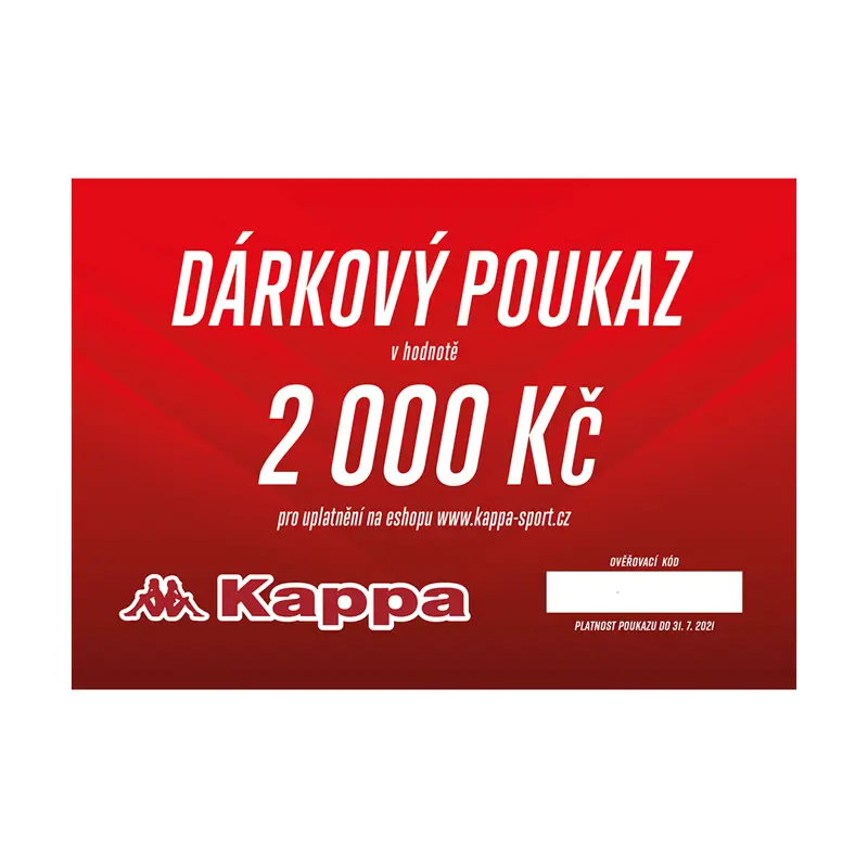 Dárkový poukaz KAPPA 2000 Kč