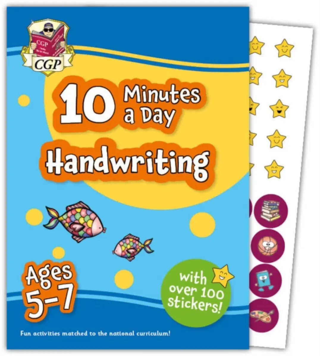 10 Minutes a Day Handwriting for Ages 5-7 (with over 100 stickers) - CGP Books