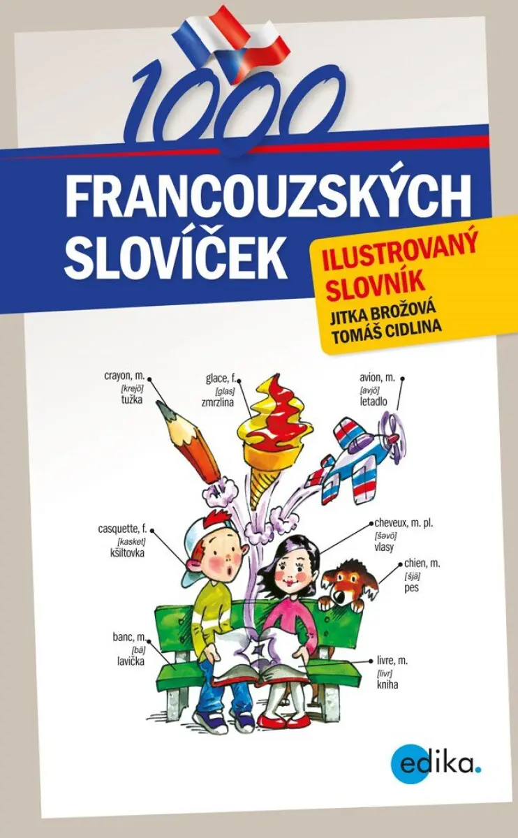 1000 francouzských slovíček - Tomáš Cidlina, Jitka Brožová