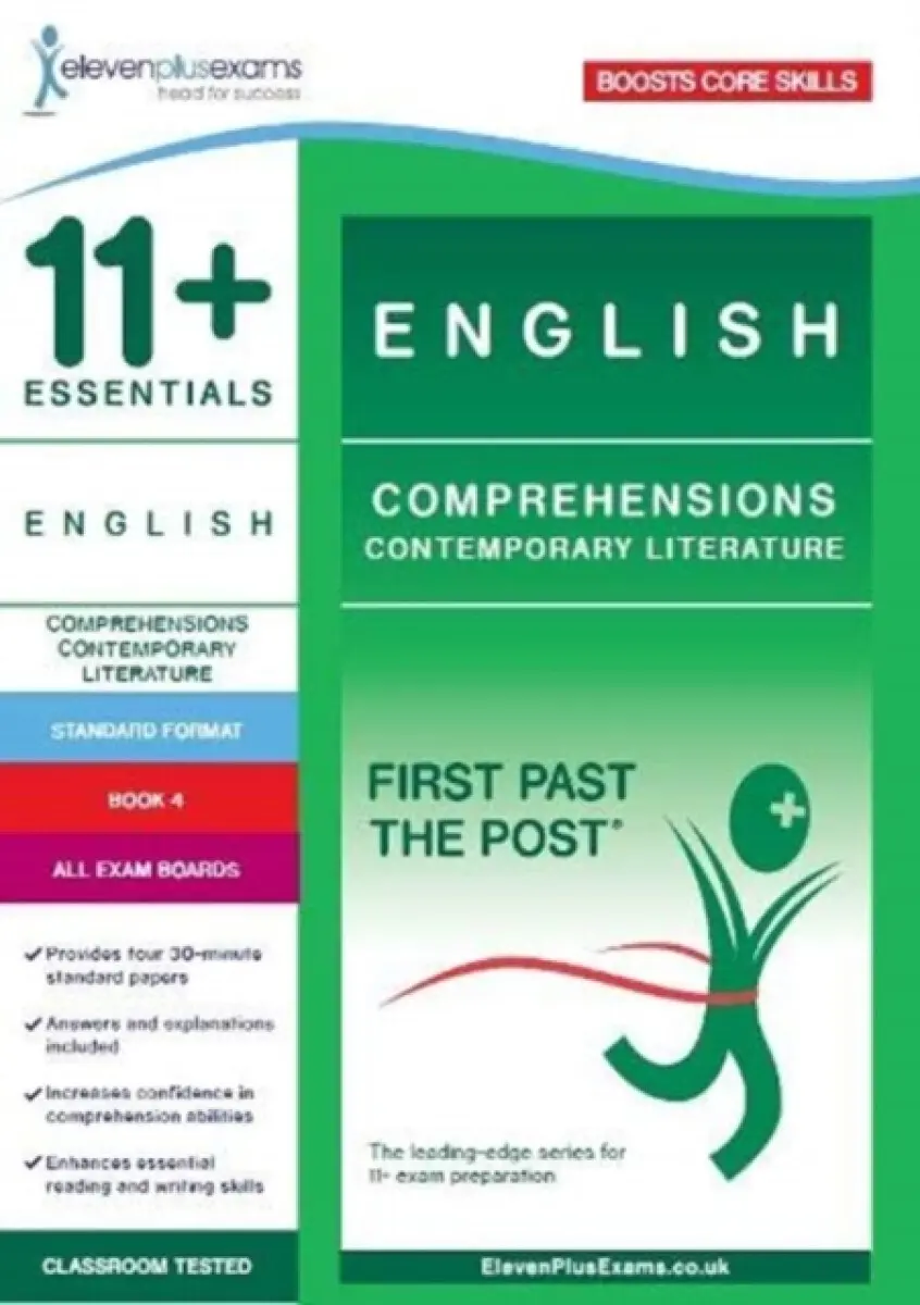 11+ Essentials English Comprehensions: Contemporary Literature Book 4 – Standard Format - Eleven Plus Exams