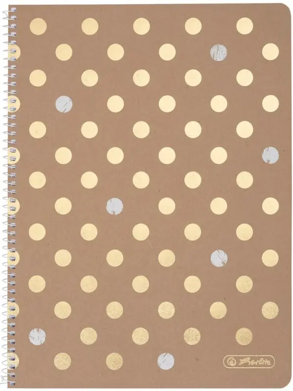 Spirálový blok Herlitz A4, 80ls, čtvereček - Pure Glam