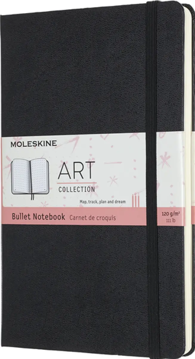 Skicář Moleskine - tvrdé desky - L, tečkovaný, černý