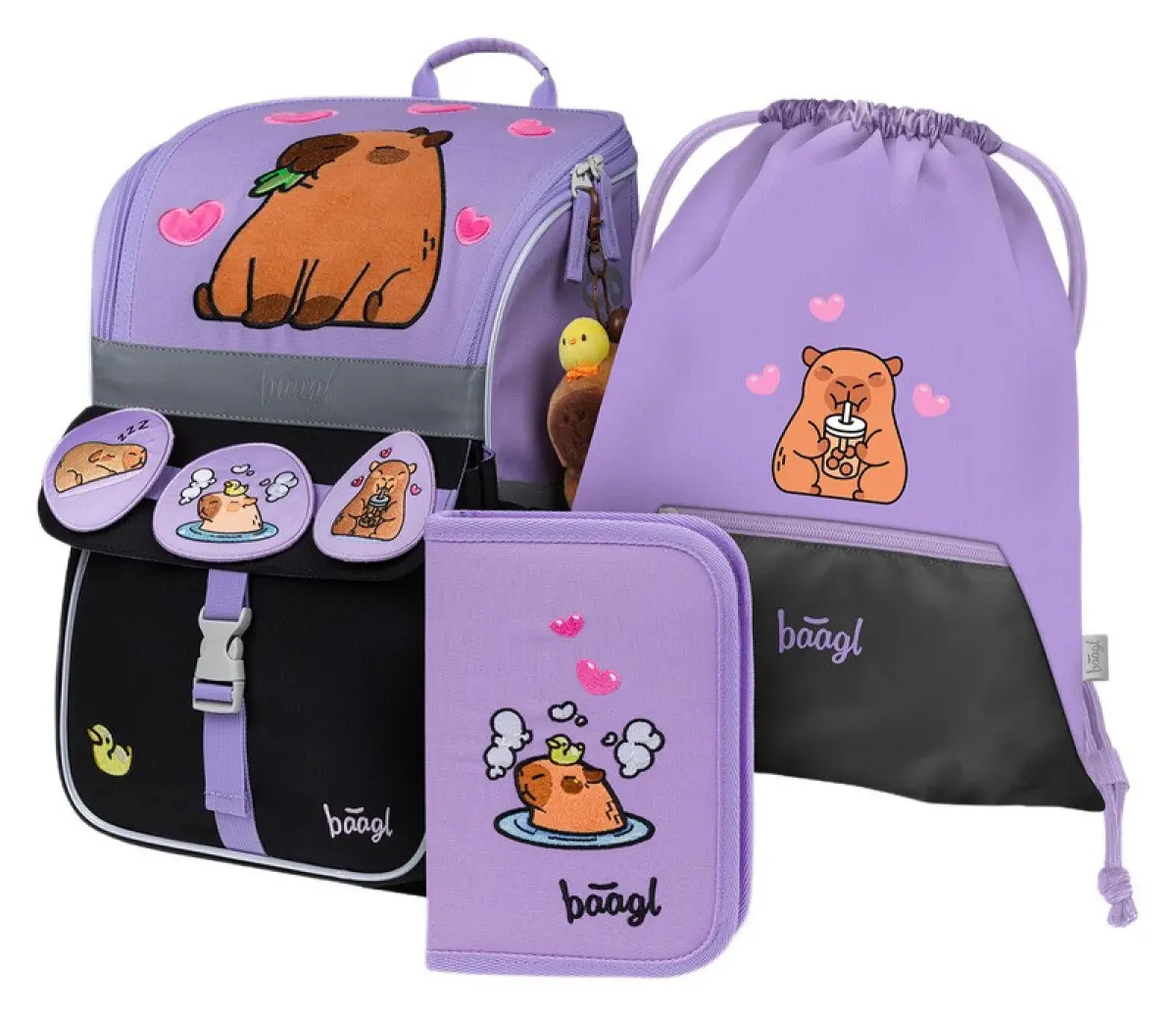 Baagl Školní set zippy Zippy Kapybara
