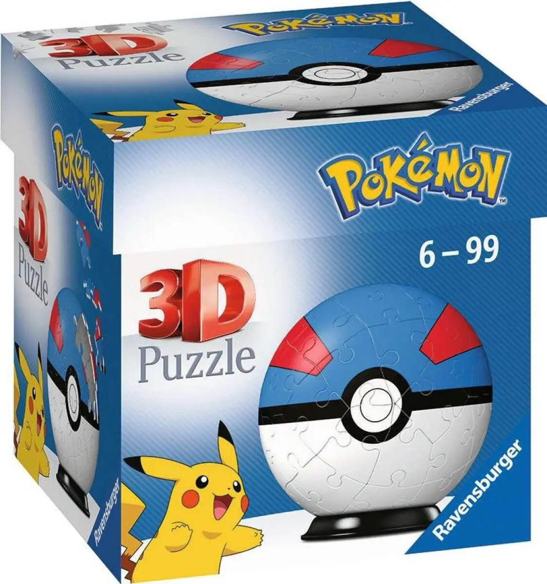 3D Puzzle-Ball: Pokémon Super Ball 54 dílků