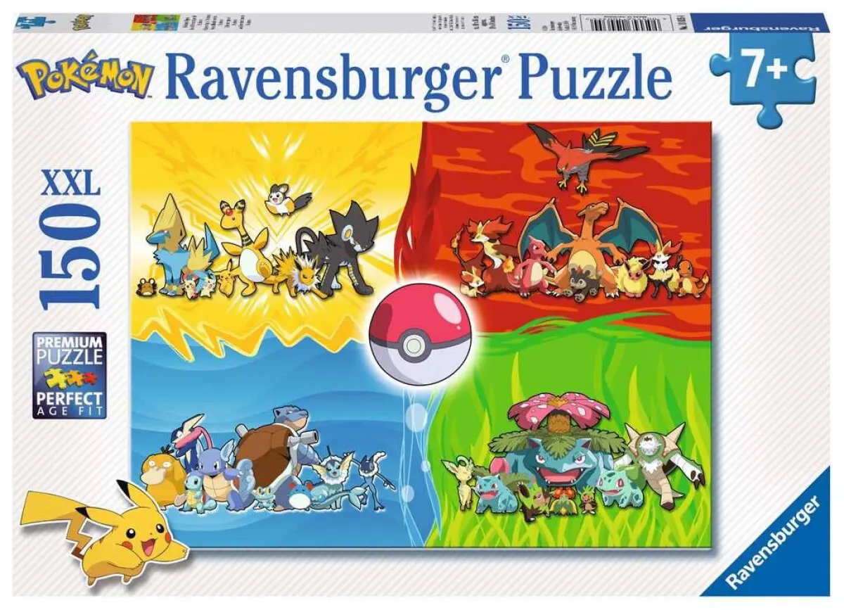 Ravensburger Puzzle 150 dílků Druhy Pokémonů