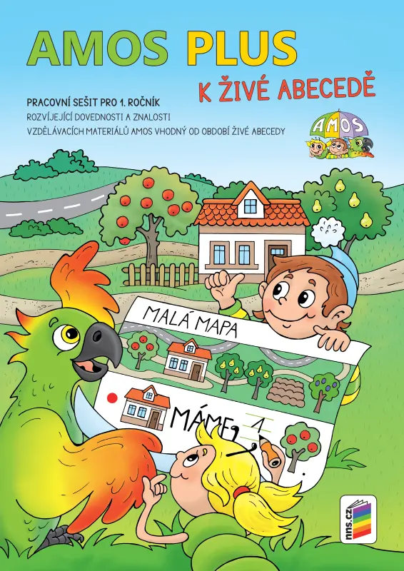 AMOS PLUS K ŽIVÉ ABECEDĚ se samolepkami (1A-51)