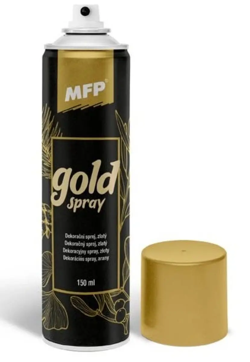 Spray 150ml dekorační zlatý