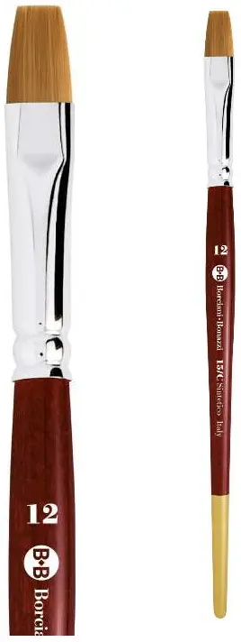 Plochý syntetický štětec serie 15/C – velikost 12