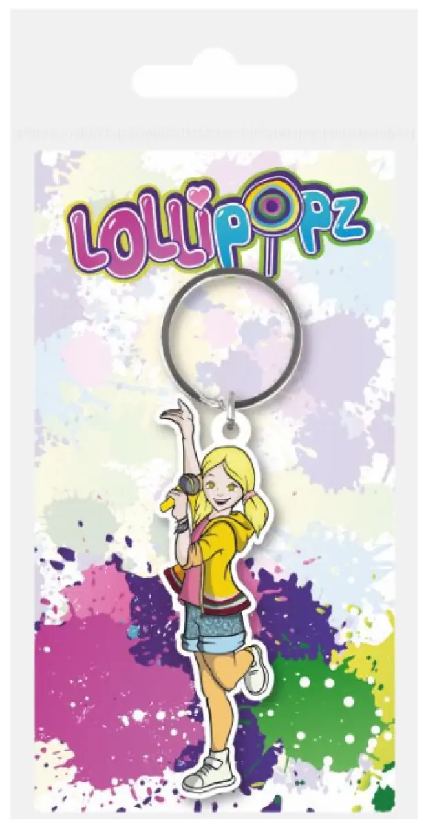 Epee Lollipopz klíčenka gumová žlutá