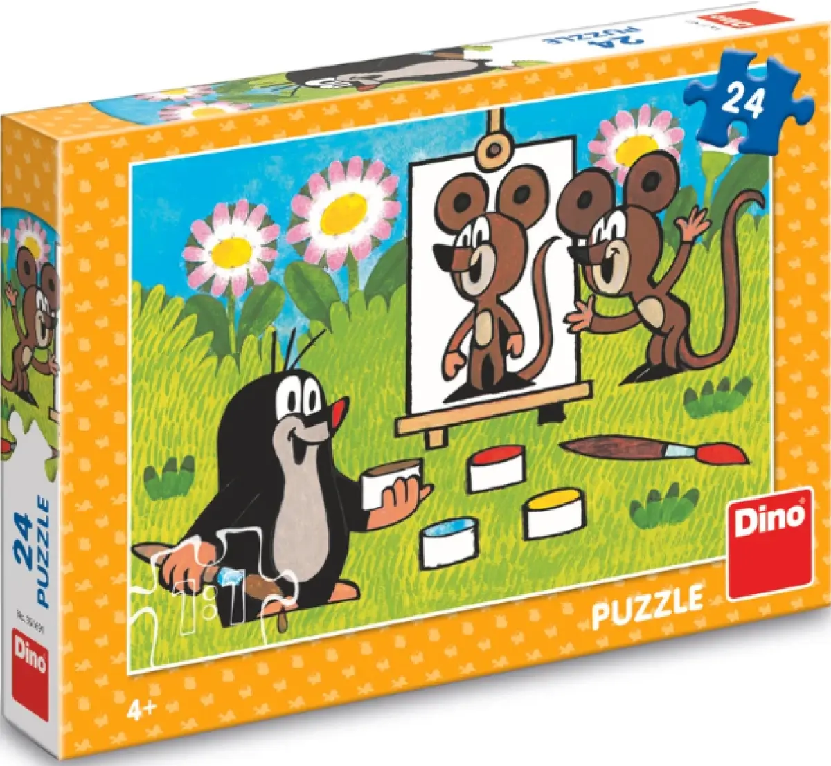 DINO Puzzle Krtek malířem 24 dílků 153123