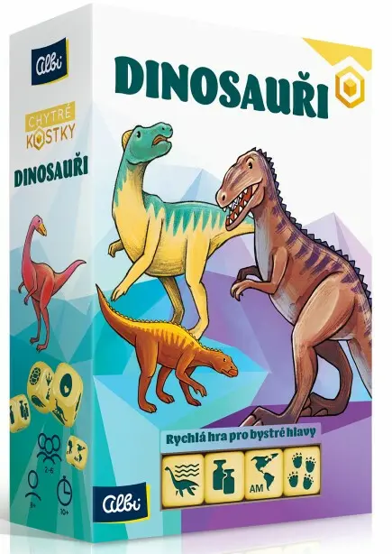 Chytré kostky - Dinosauři - hra z kategorie Vzdelávacie hry