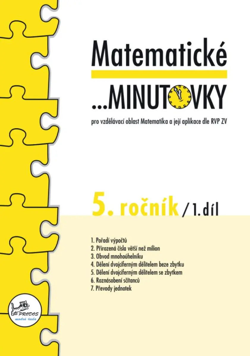 Matematické minutovky 5.ročník - 1. díl