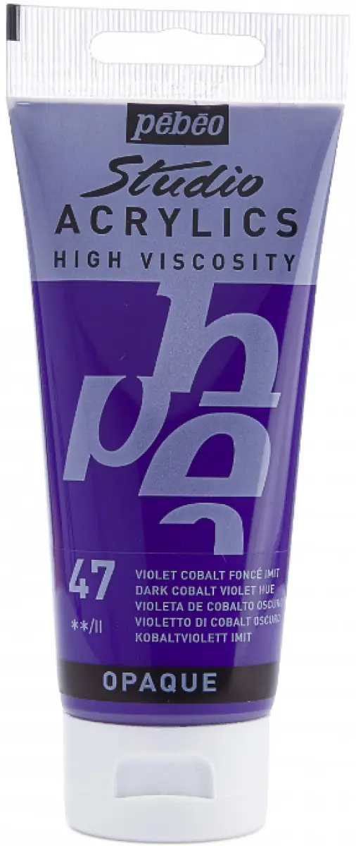 Akrylová barva Pébéo 100ml – 47 dark cobalt violet hue