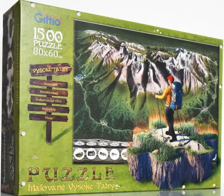 Maľované Vysoké Tatry - puzzle z kategorie Prírodné scenérie