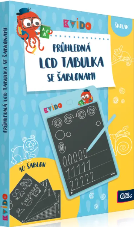 Albi Kvído Průhledná LCD tabulka se šablonami