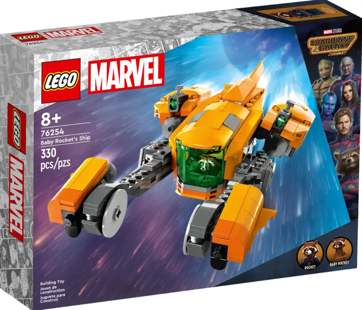 Lego® marvel 76254 vesmírná loď malého rocketa