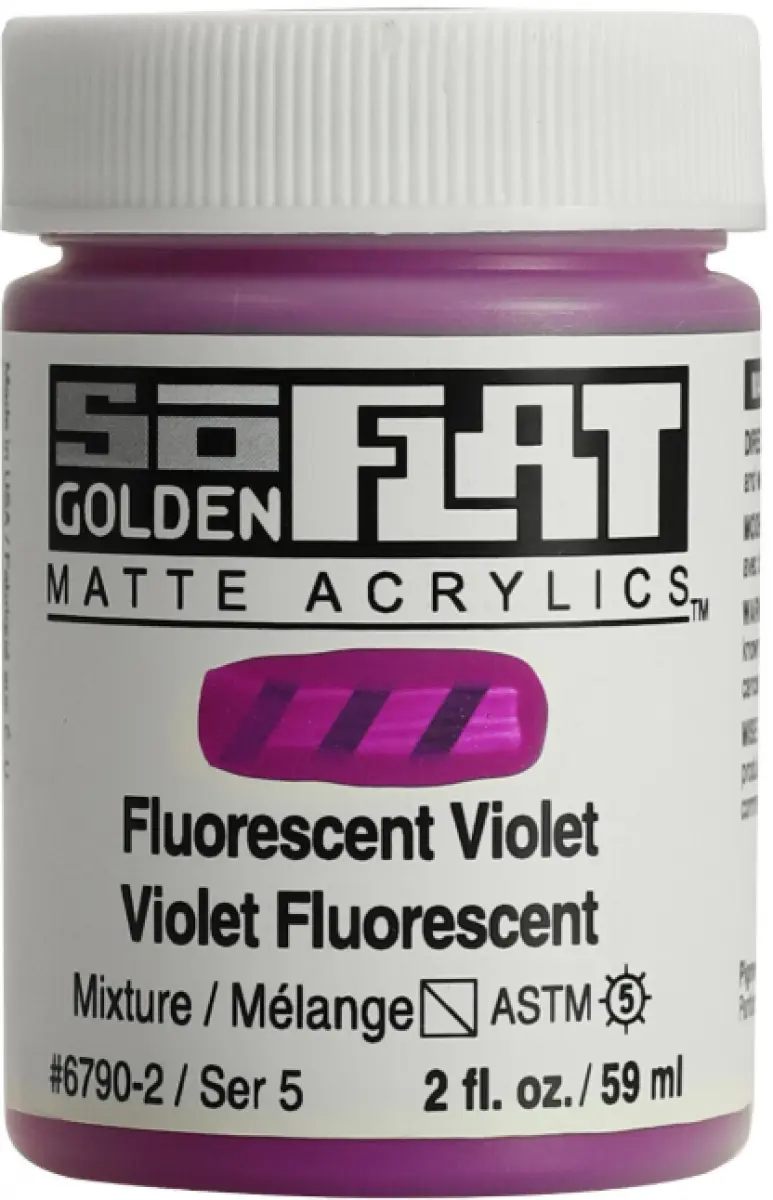 Akrylová barva Golden SoFlat Matte 59 ml - 6790 Fluorescent Violet