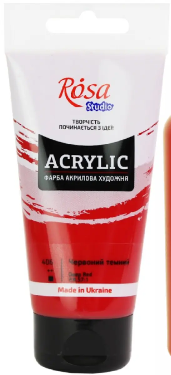 Akrylová barva Rosa 200ml – 406 deep red